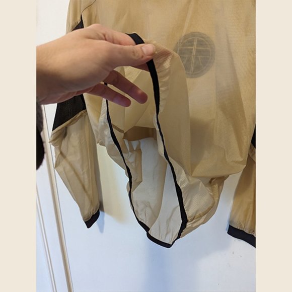 ASTRID ANDERSEN - Sheer overlay logo sport sweater - Sz L - Picture 5 of 13